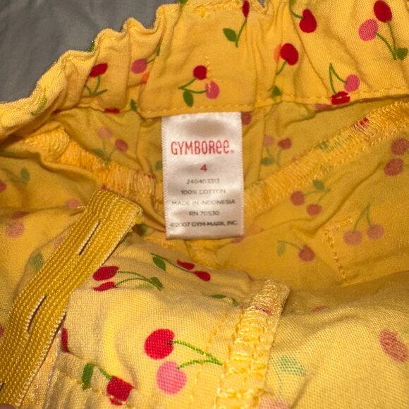 Gymboree vintage  Cherry Shorts & White Halter Top - Picture 3 of 5